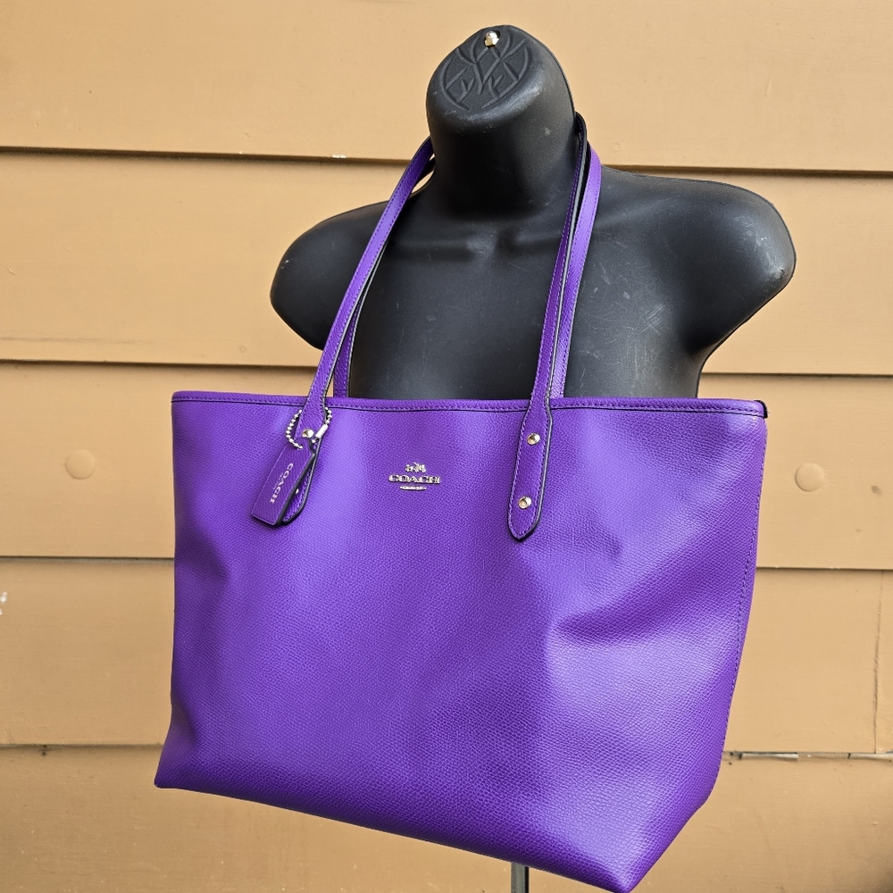Coach Purple Gallery Tote - H1647-F37785